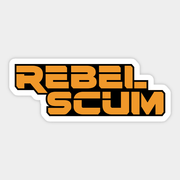 Rebel Scum Sticker by Indie Pop